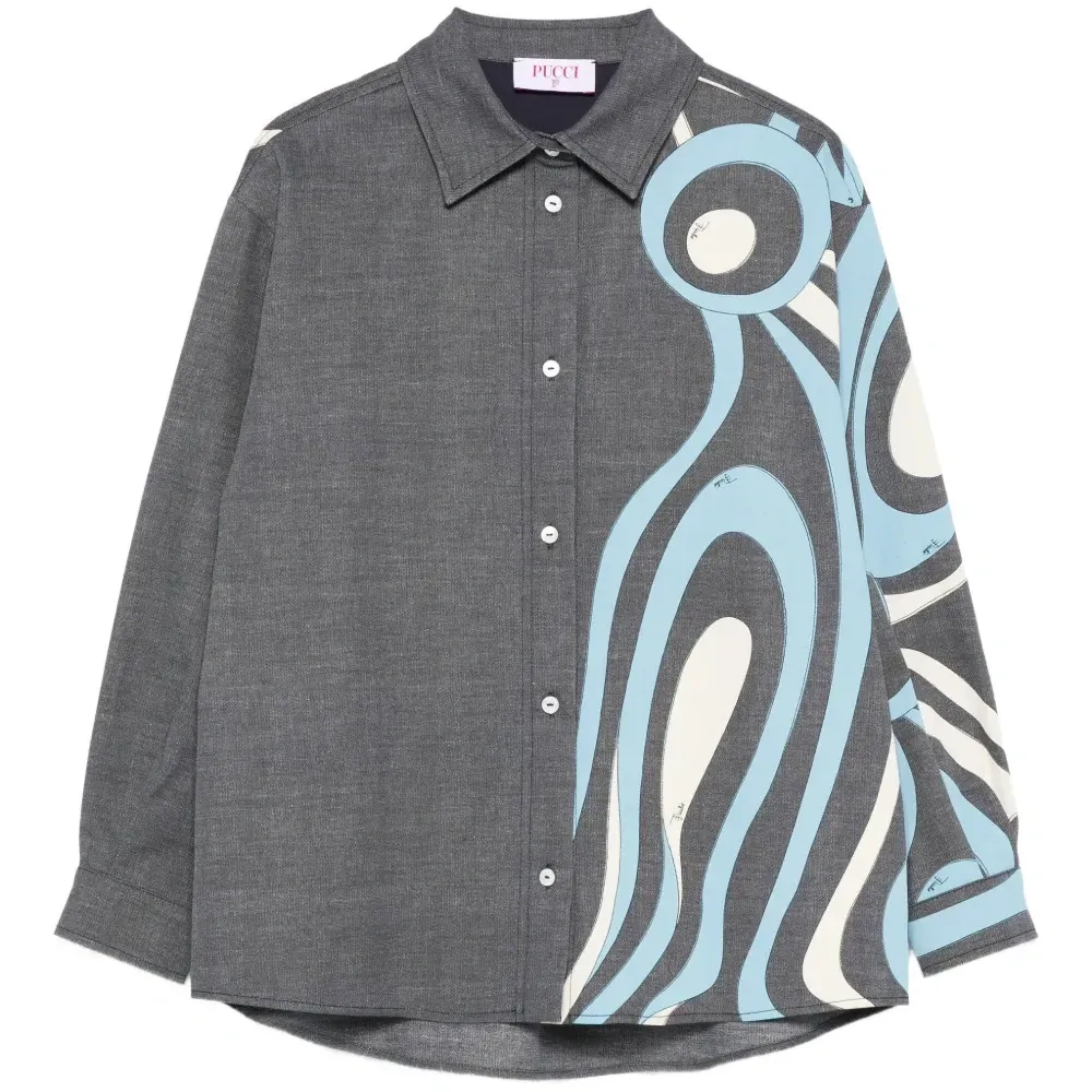 Рубашка с графичным принтом