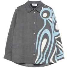 Рубашка с графичным принтом