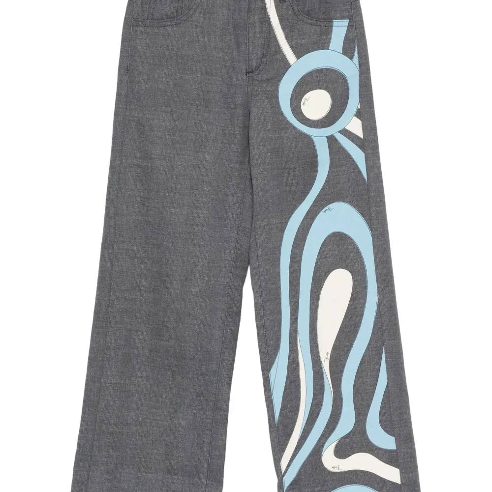 Брюки с принтом