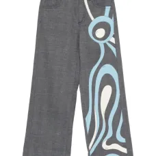 Брюки с принтом