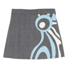 Юбка с графичным принтом