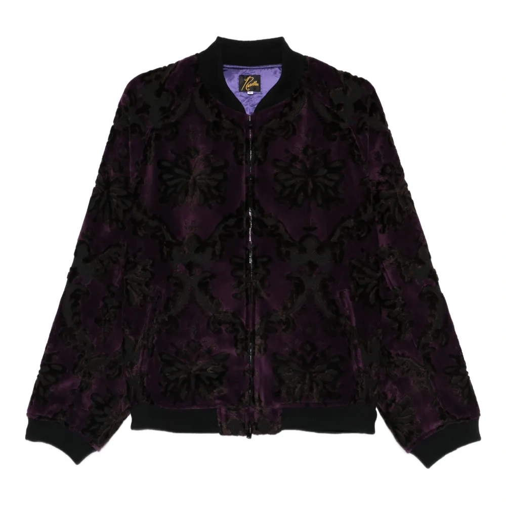 Бомбер с цветочным принтом