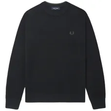 Свитер с круглым вырезом и логотипом