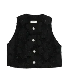 Топ с декоративными пуговицами Топ с декоративными пуговицами