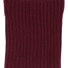 Кашемировый вязаный воротник с ребристой отделкой