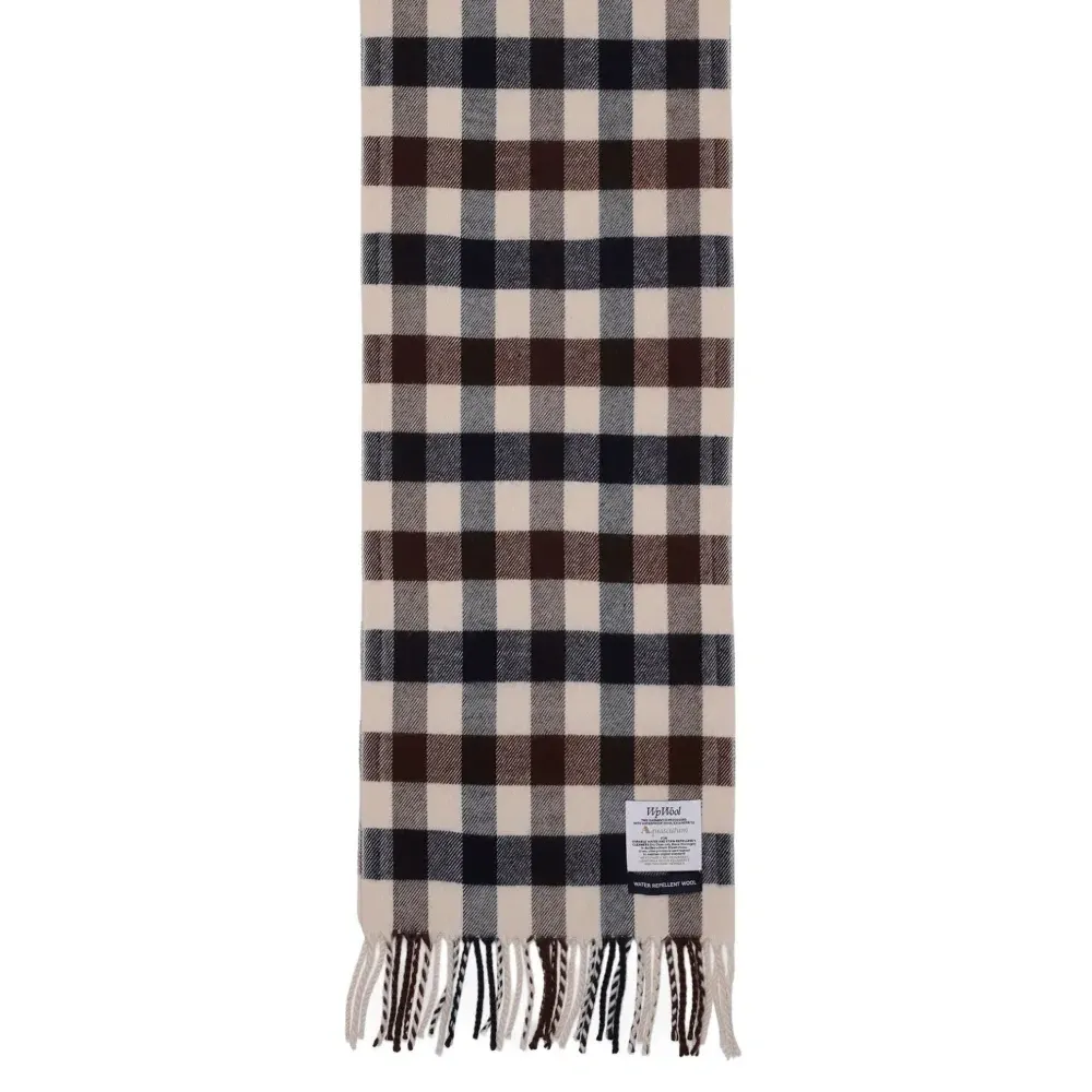 Клетчатый шарф Macro Club с кисточками