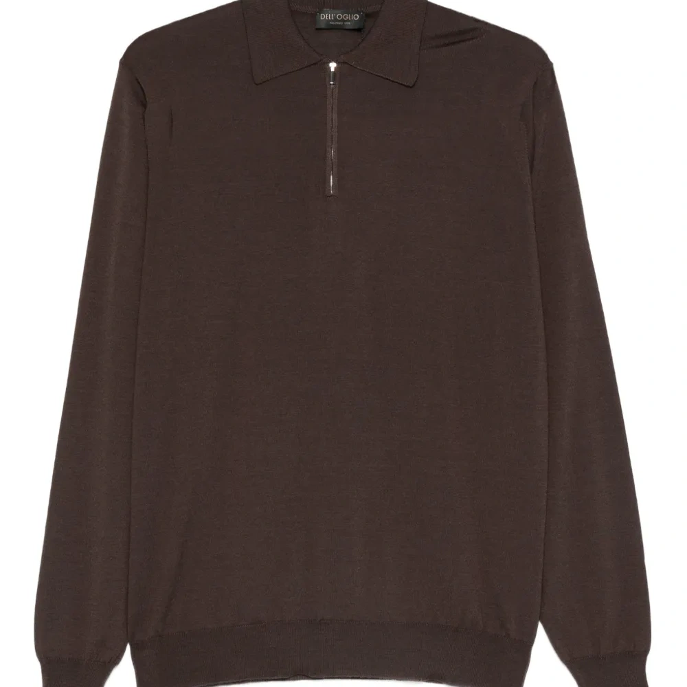 Трикотажная рубашка поло с воротником на молнии