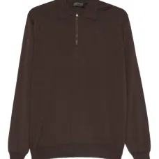 Трикотажная рубашка поло с воротником на молнии