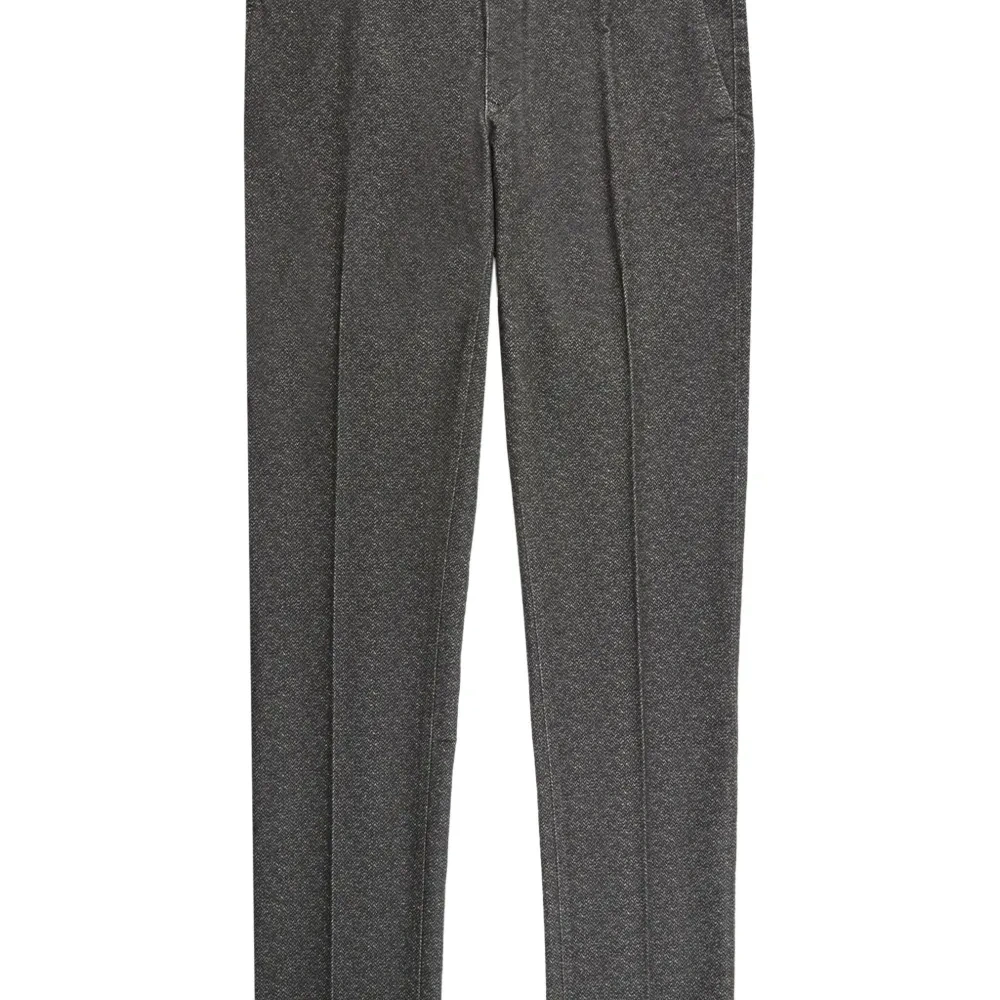 Меланжевые брюки строгого кроя