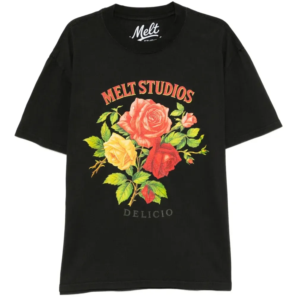 Футболка с цветочным принтом