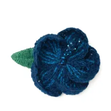 Брошь Hibiscus с вышивкой