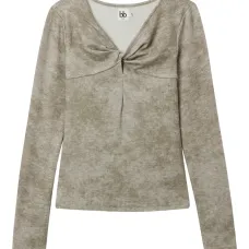 Топ с длинными рукавами и узлом Топ с длинными рукавами и узлом