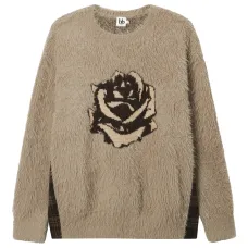 Свитер вязки интарсия с логотипом