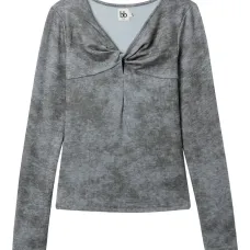 Топ с длинными рукавами и узлом Топ с длинными рукавами и узлом