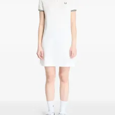 Платье мини с воротником поло