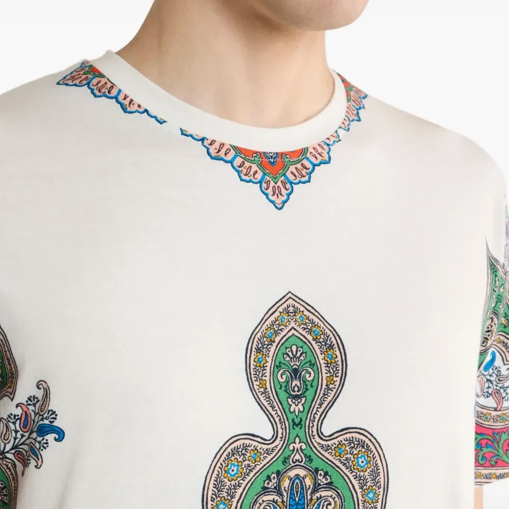 Футболка с принтом "пейсли"