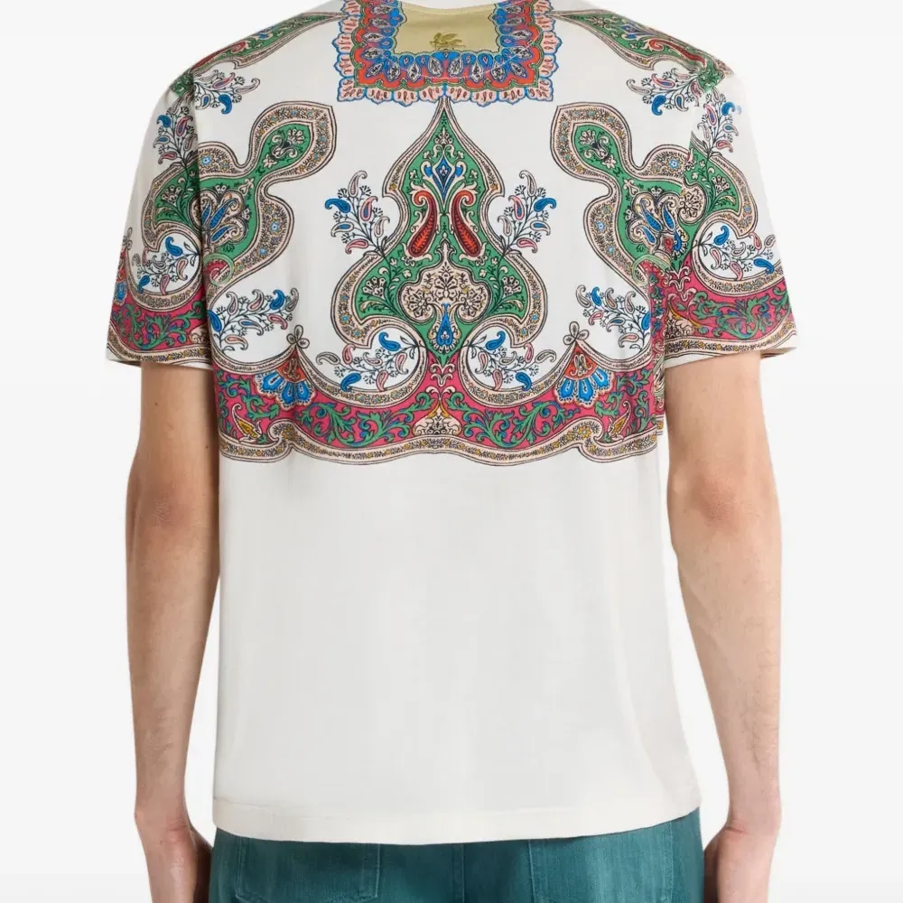 Футболка с принтом "пейсли"