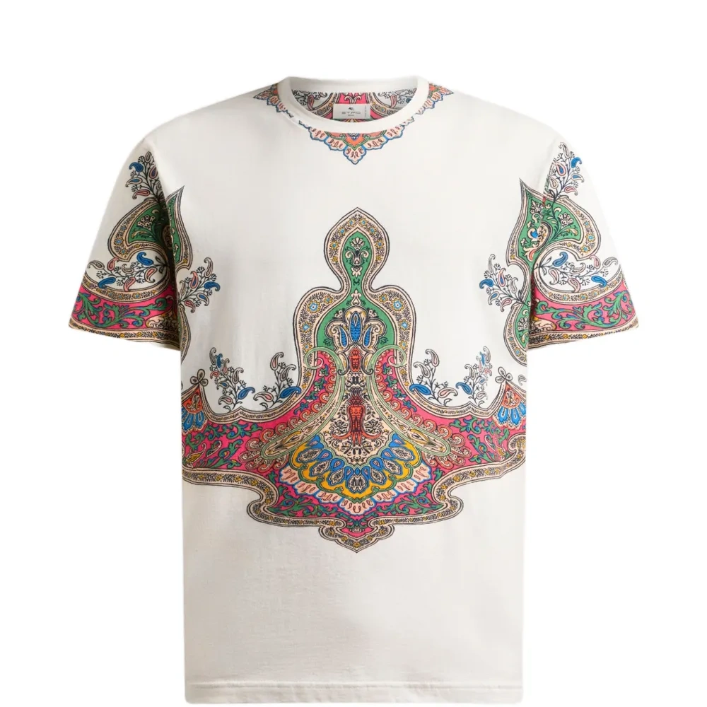 Футболка с принтом "пейсли"