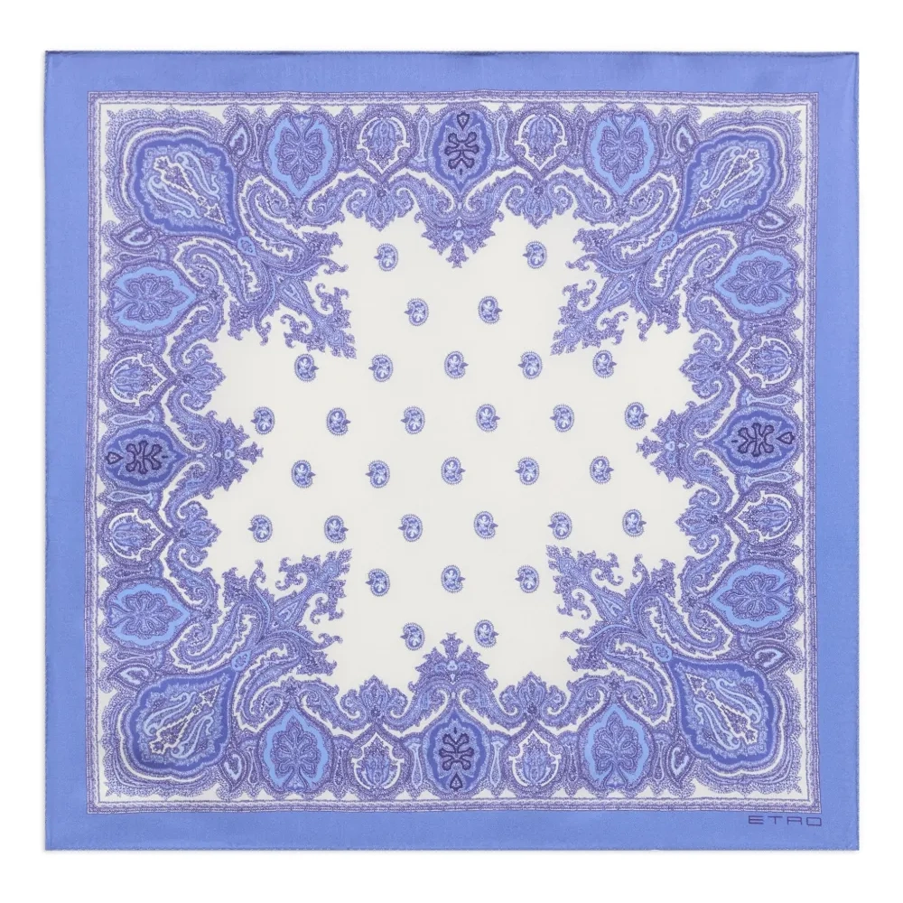 Шелковый платок с принтом пейсли Шелковый платок с принтом пейсли