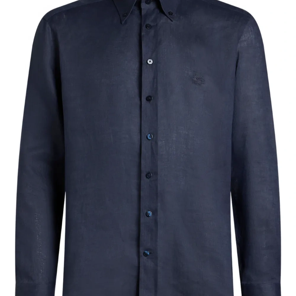 Льняная рубашка с вышивкой Pegaso