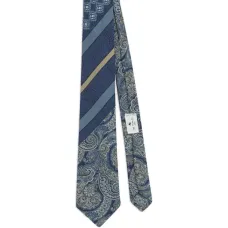 Жаккардовый галстук в технике пэчворк