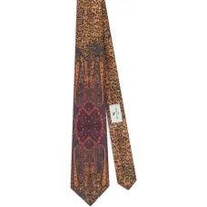 Галстук с узором "пейсли" и мотивом животных