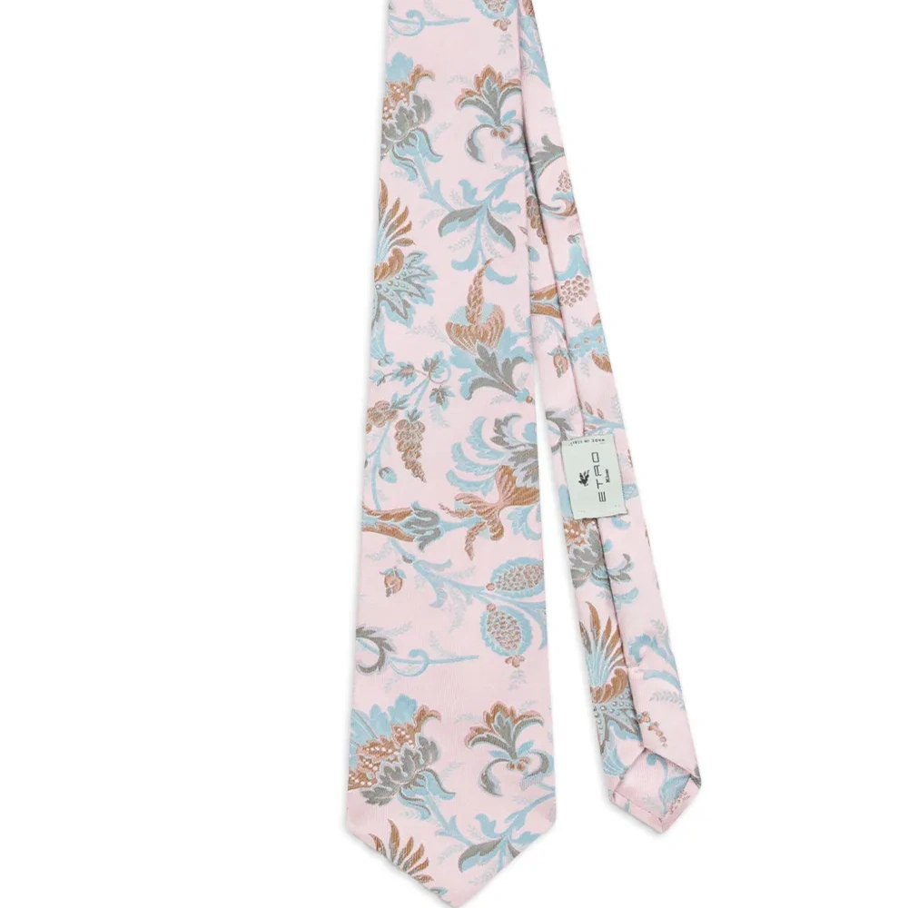 Галстук с цветочным принтом
