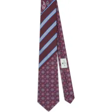 Жаккардовый галстук в технике пэчворк