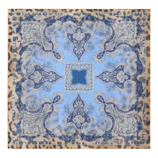 Шелковый платок с анималистическим узором пейсли