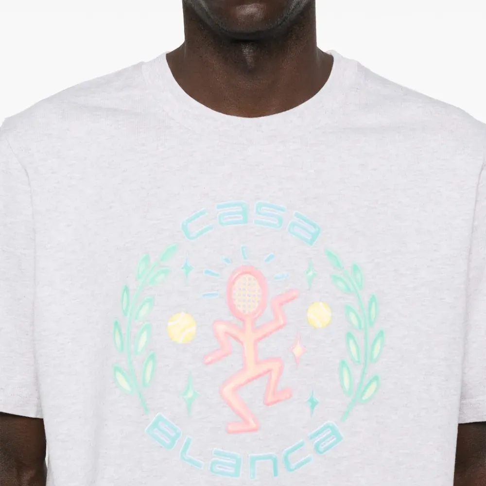 Футболка с графическим принтом-эмблемой