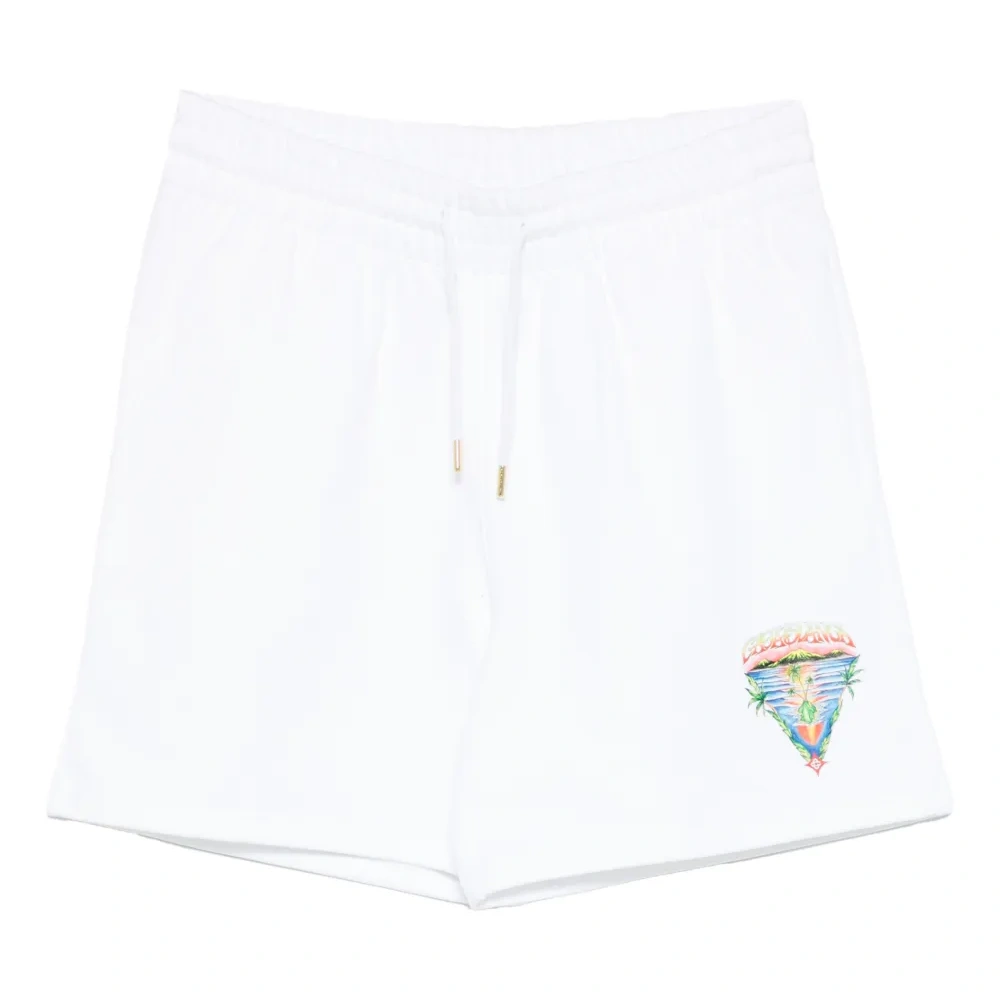 Спортивные шорты с графическим принтом и кулиской