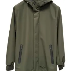 Пальто на молнии с капюшоном