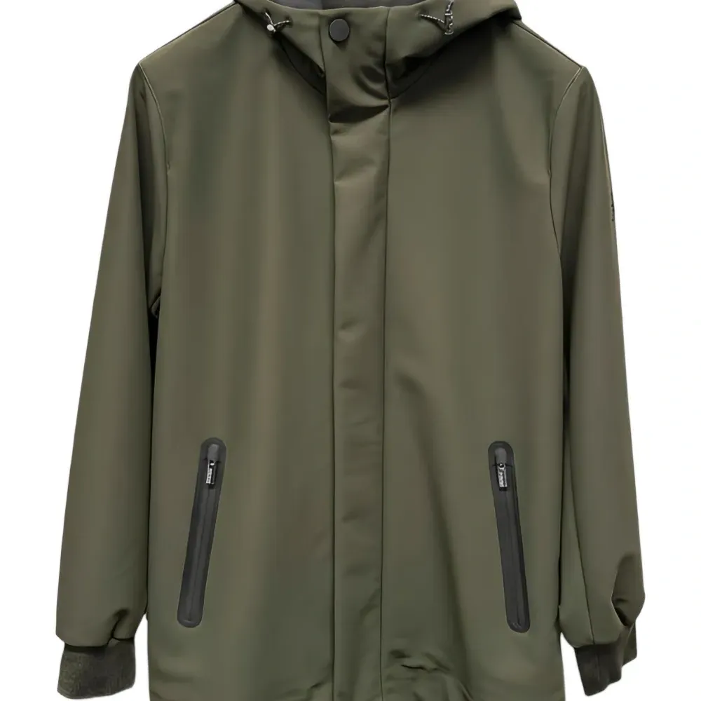 Пальто на молнии с капюшоном