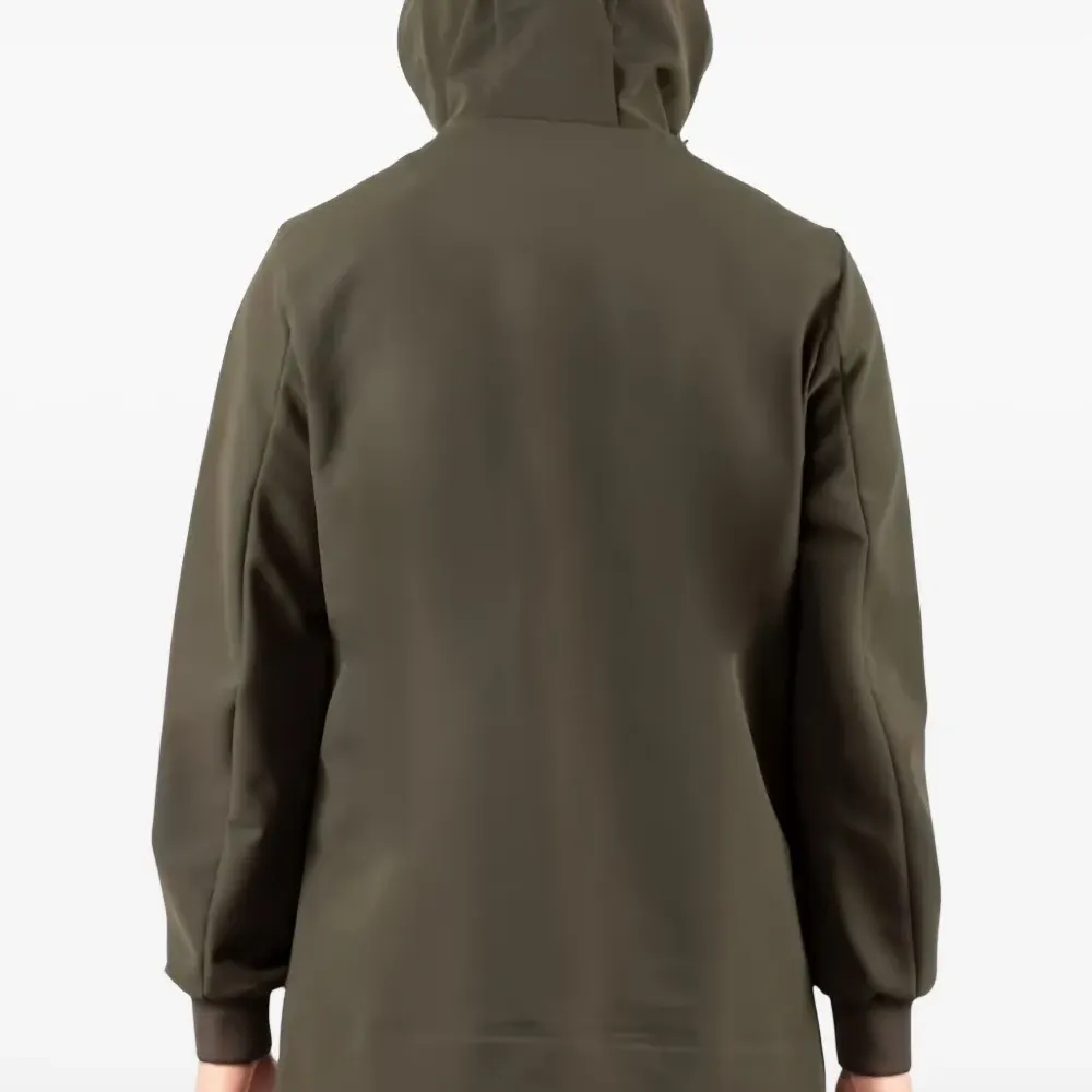 Пальто на молнии с капюшоном