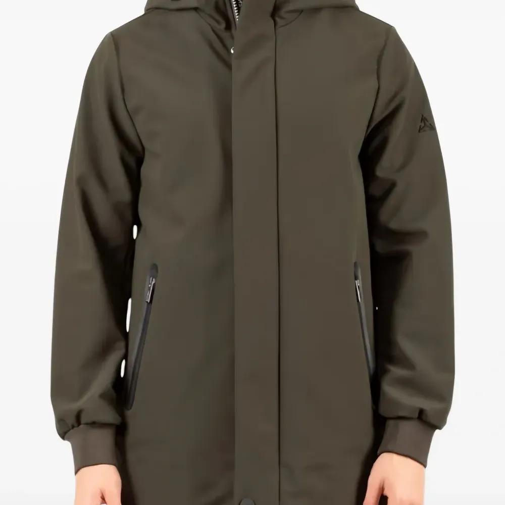 Пальто на молнии с капюшоном