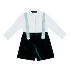 Бархатный комплект из топа и шортов