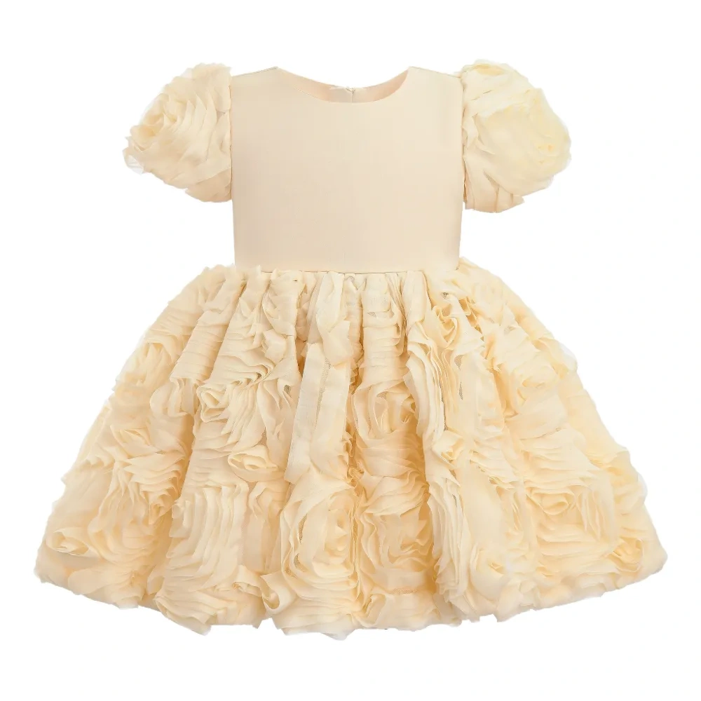 Декорированное платье с короткими рукавами