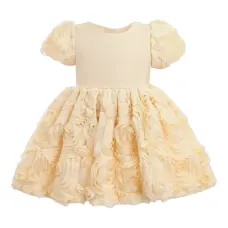 Декорированное платье с короткими рукавами