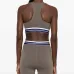 Авангардный полосатый спортивный бюстгальтер