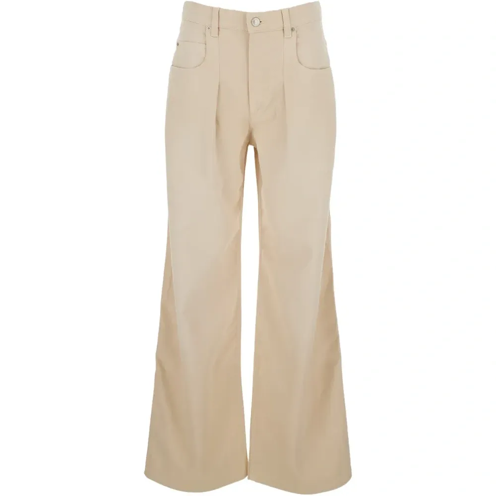 Джинсы с складками