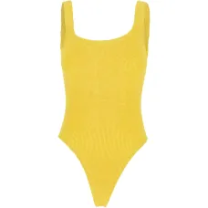 Слитный купальник с квадратным вырезом и жатой текстурой Слитный купальник с квадратным вырезом и жатой текстурой