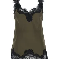 Кружевной топ с V-образным вырезом