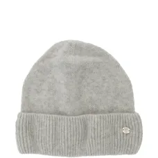 Шапка бини в рубчик с логотипом