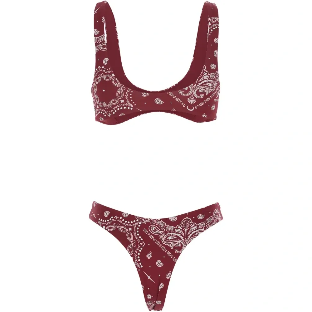 Бикини с принтом "пейсли"