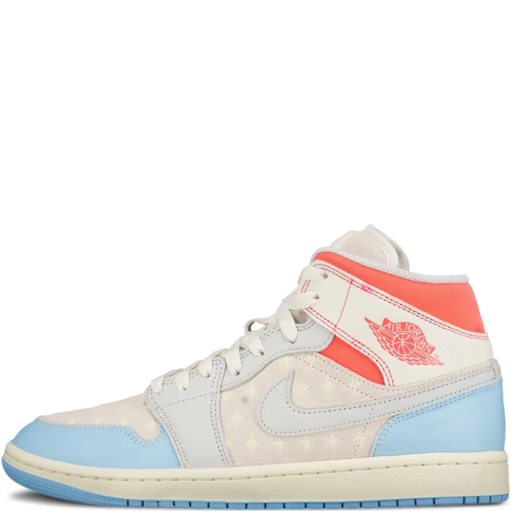 Кроссовки Air Jordan 1 Mid на шнуровке