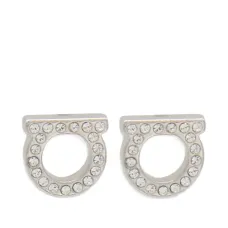 Серьги-гвоздики с декором Gancini