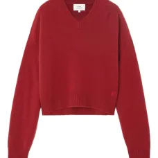 Свитер Anaa в рубчик с V-образным вырезом