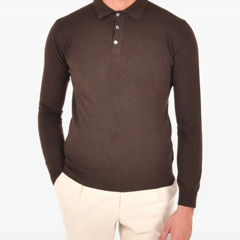 Рубашка поло в рубчик