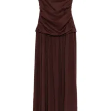 Платье Tali без бретелек с драпировкой