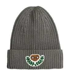 Рифленая шапка-бини с вышивкой E.T.